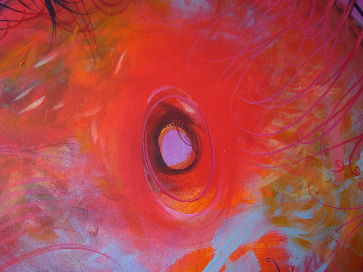 Meta-Painting Amber Esprit de l'Ambre Spirit of Amber circular Circular World