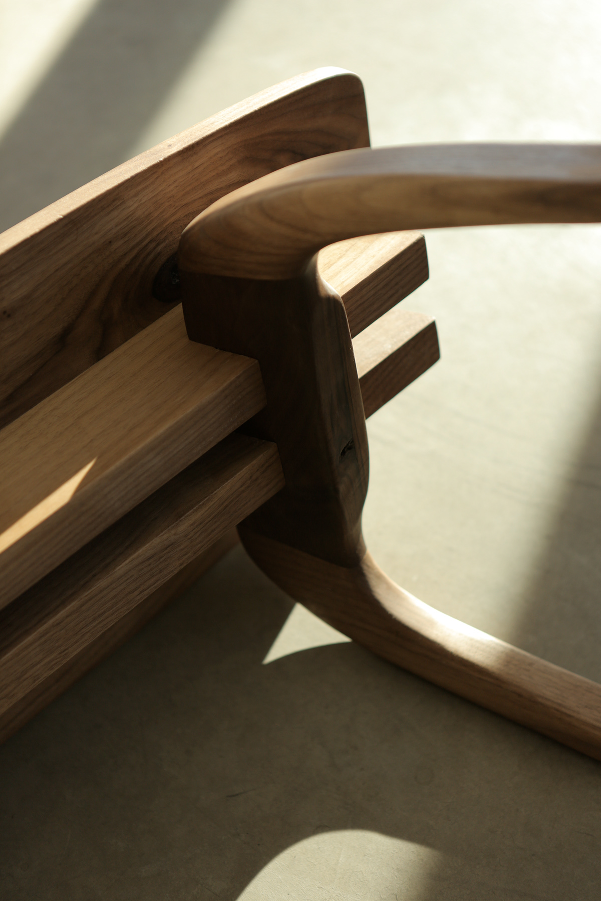 walnut Surf modern table coffee table woodworking