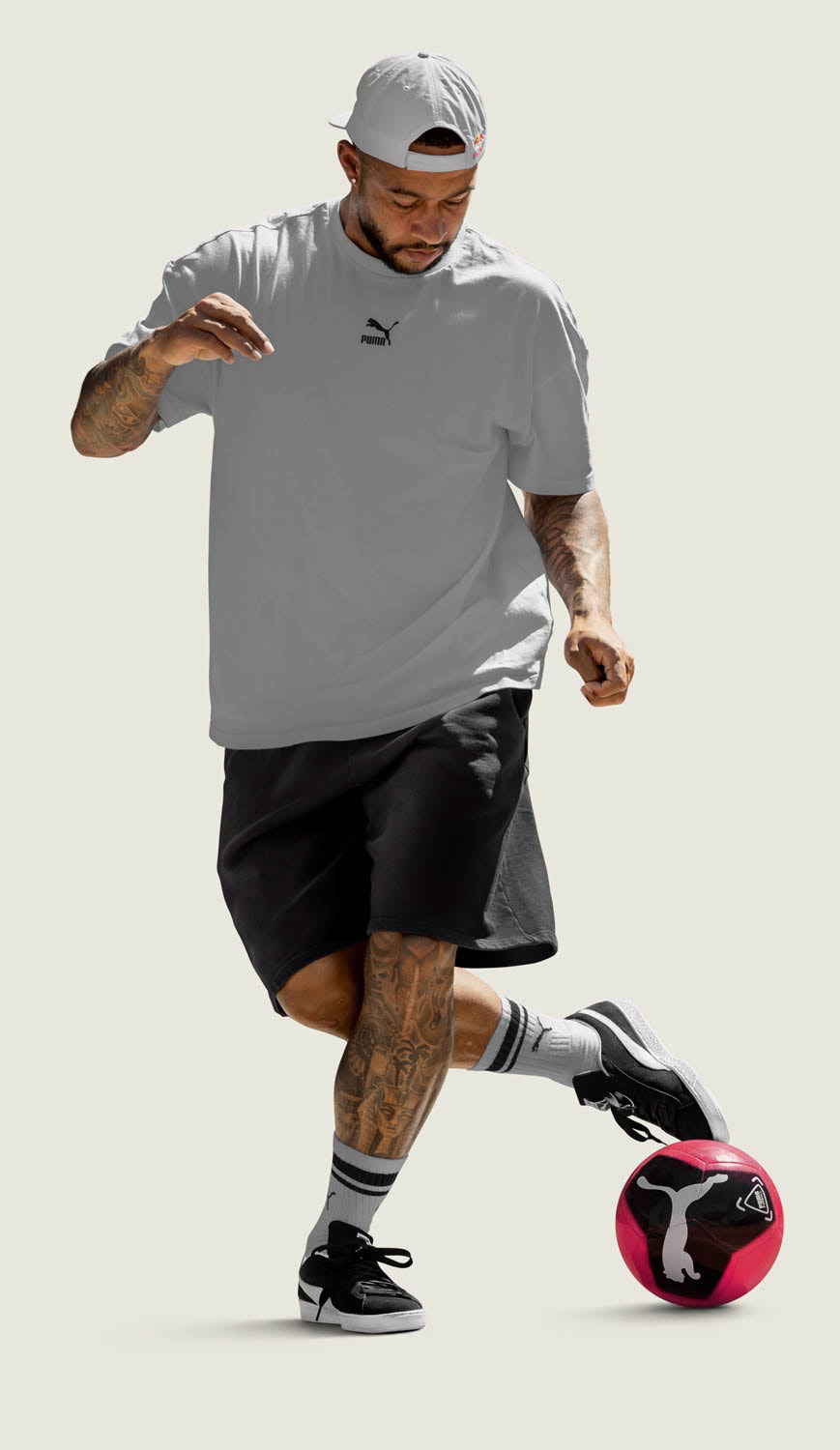 Adobe Portfolio football lenticular Memphis Depay POS material Red Bull tricks