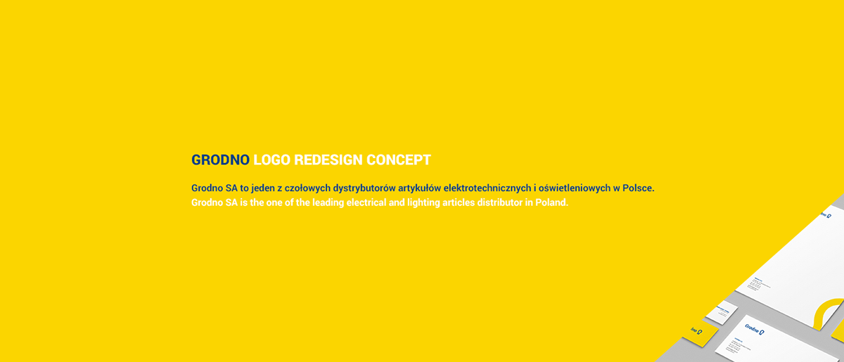Grodno redesign rebranding Stationery papeteria  logo light