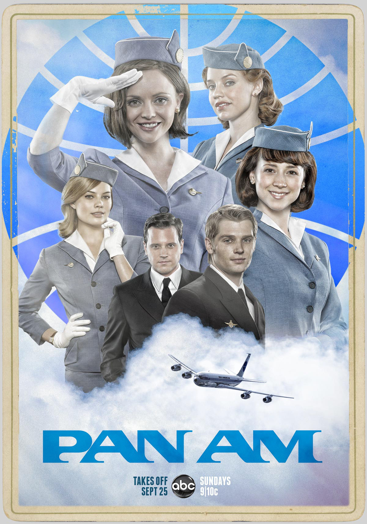pan am key art key-art poster television ABC ABC Network vintage