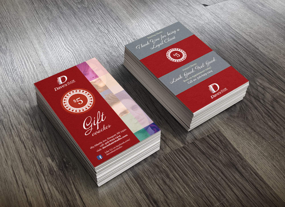 Business Cards gift vouchers