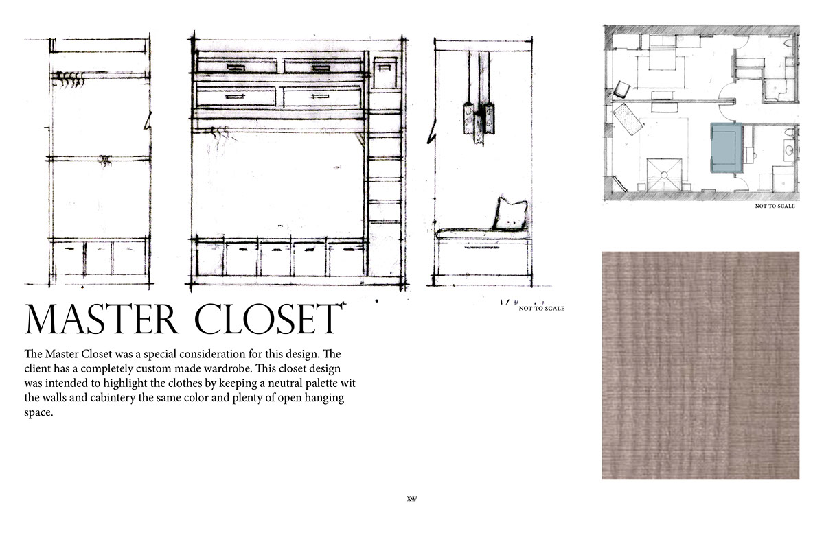 Space Planning rendering furniture layout problem solving hand drafting