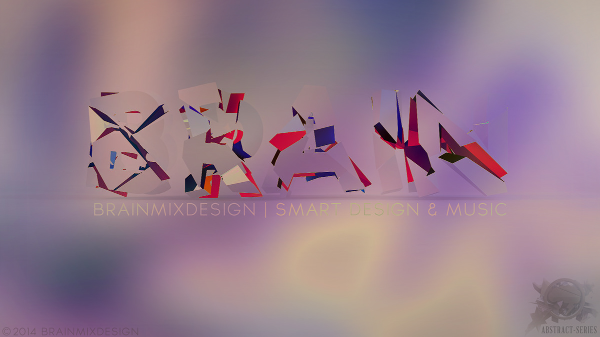 abstract BrainDesign BrainMixDesign wallpaper design 3D logo object shapes Abstract Art