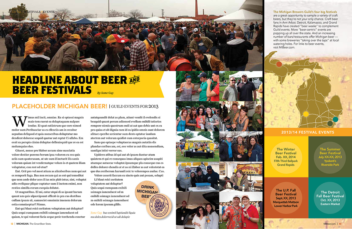 Hour Media Great Beer State  beer magazine Layout