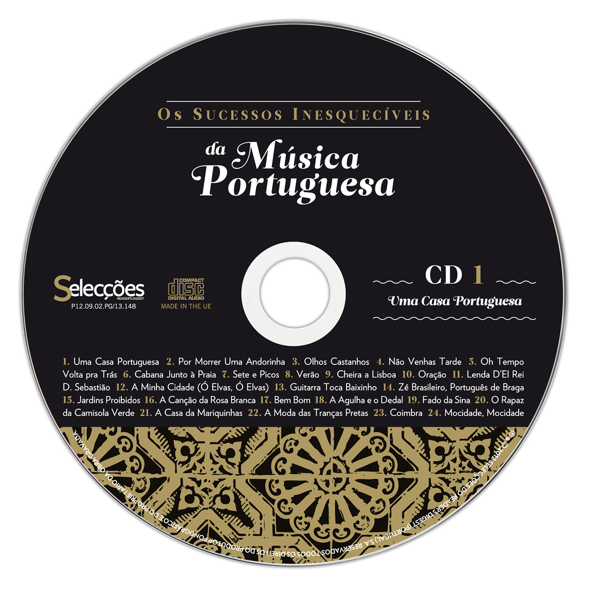 artwork português fado portuguese cd Booklet book gold azulejo