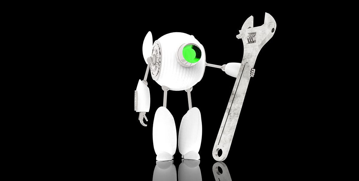 robot Mascot CG