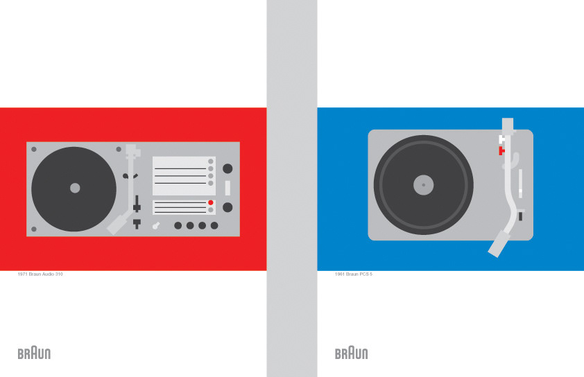 braun  dieter  rams design Radio  apple electronic  poster minimal
