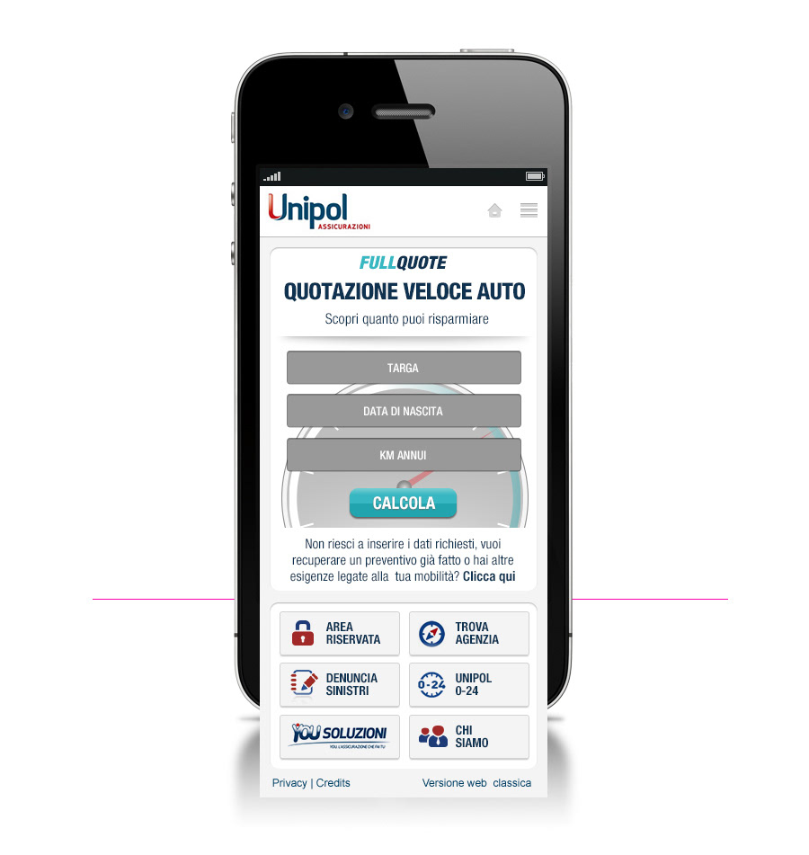 mobile maps preventivatore insurance