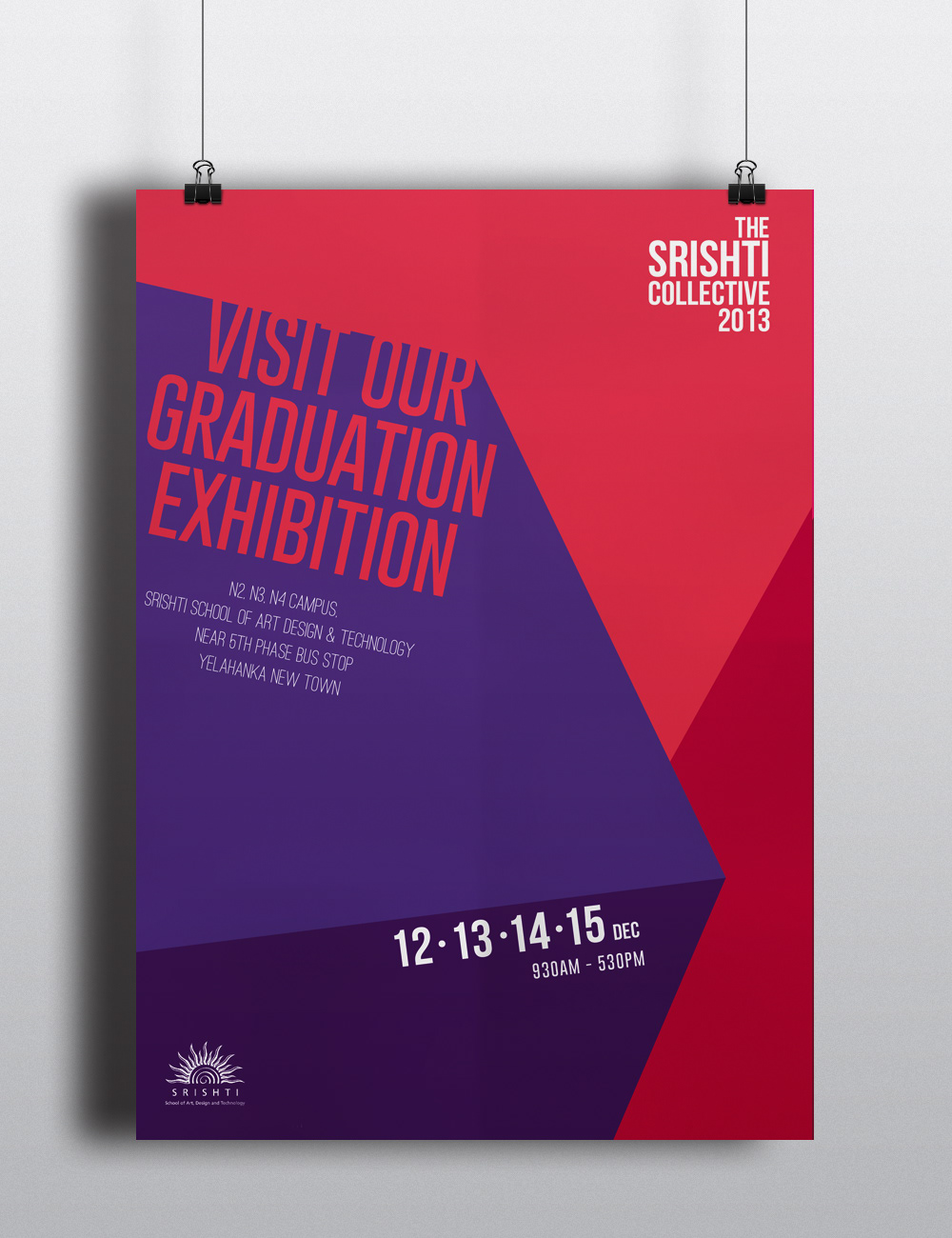 graduation show Exhibition  invites posters banners Signage puja khurana bangalore srishti collective graphic designing typo graduation
