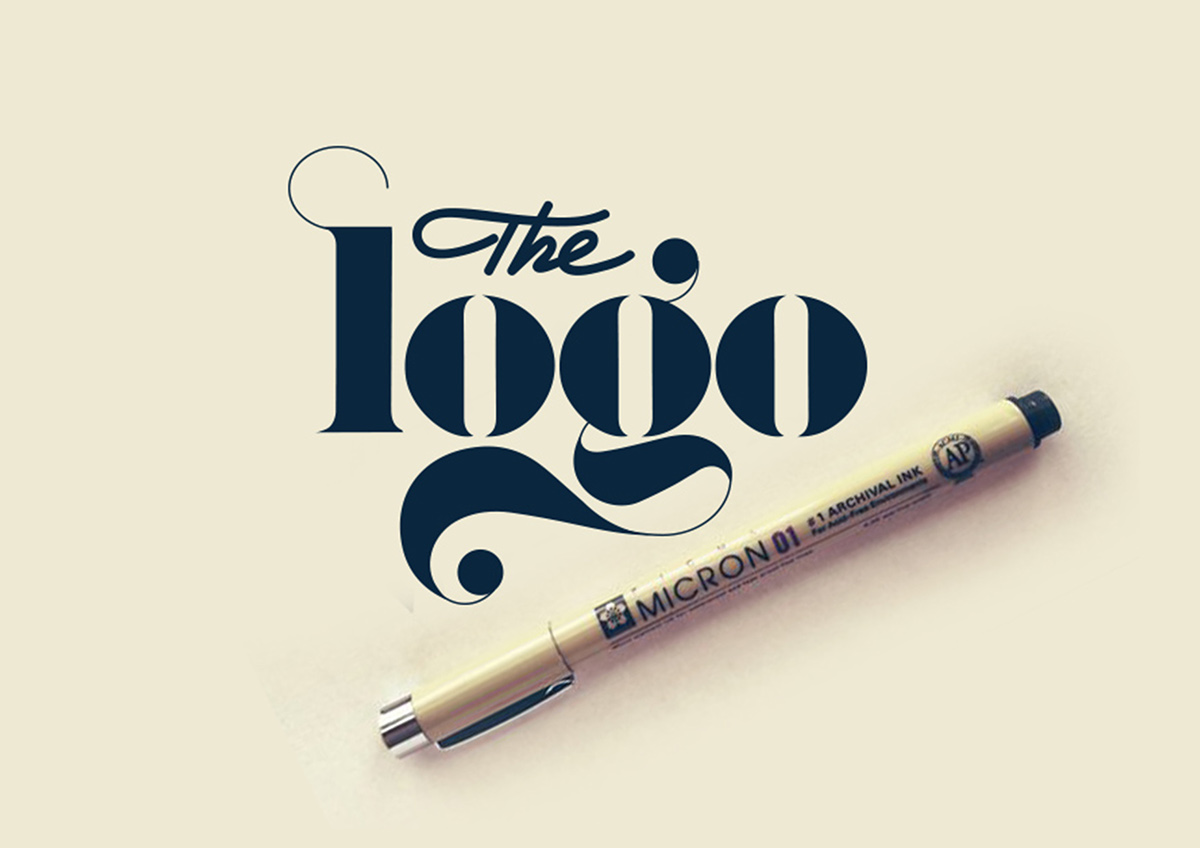 logo design symbol mark line Style ILLUSTRATION  Calligraphy   lettering Script