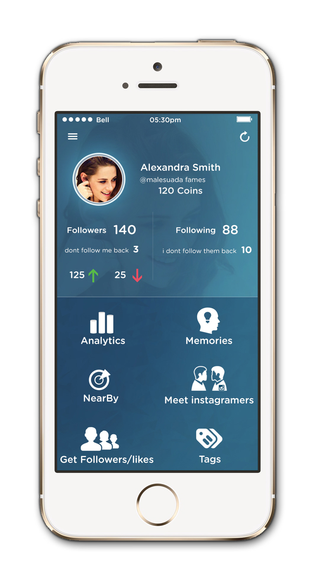 Social app mobile design iphone app iOS 7