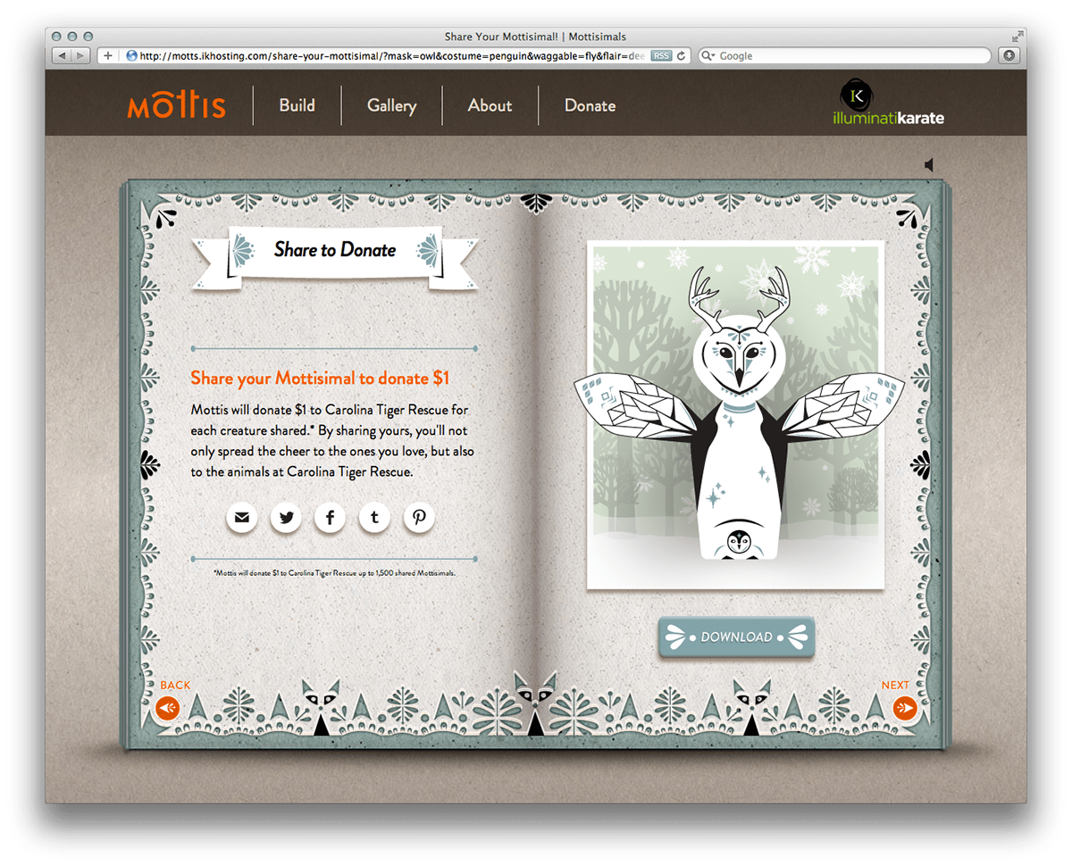 JavaScript html5 css3 Website interactive story storytelling   book animals cats tigers folk art lettering