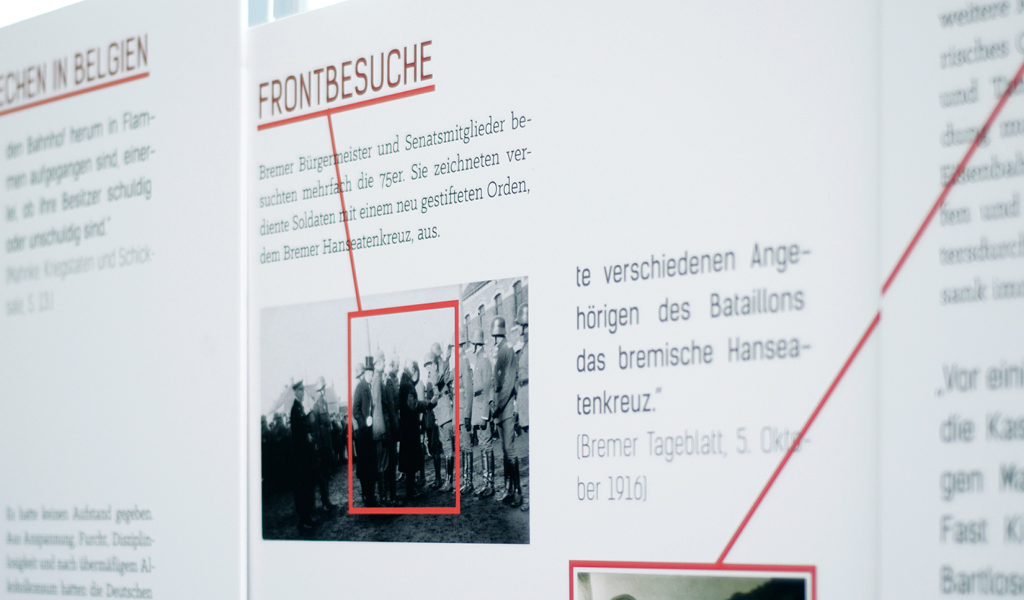 Exhibition  Bremen world war I WWI Erster Weltkrieg press media