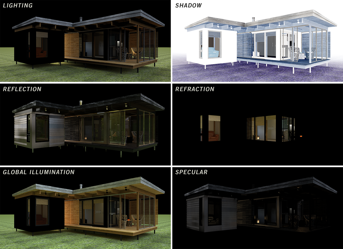 idstudio ID studio lemathmath lmm SEPAQ Quebec chalet cabin exp making of Making-of vray linear workflow