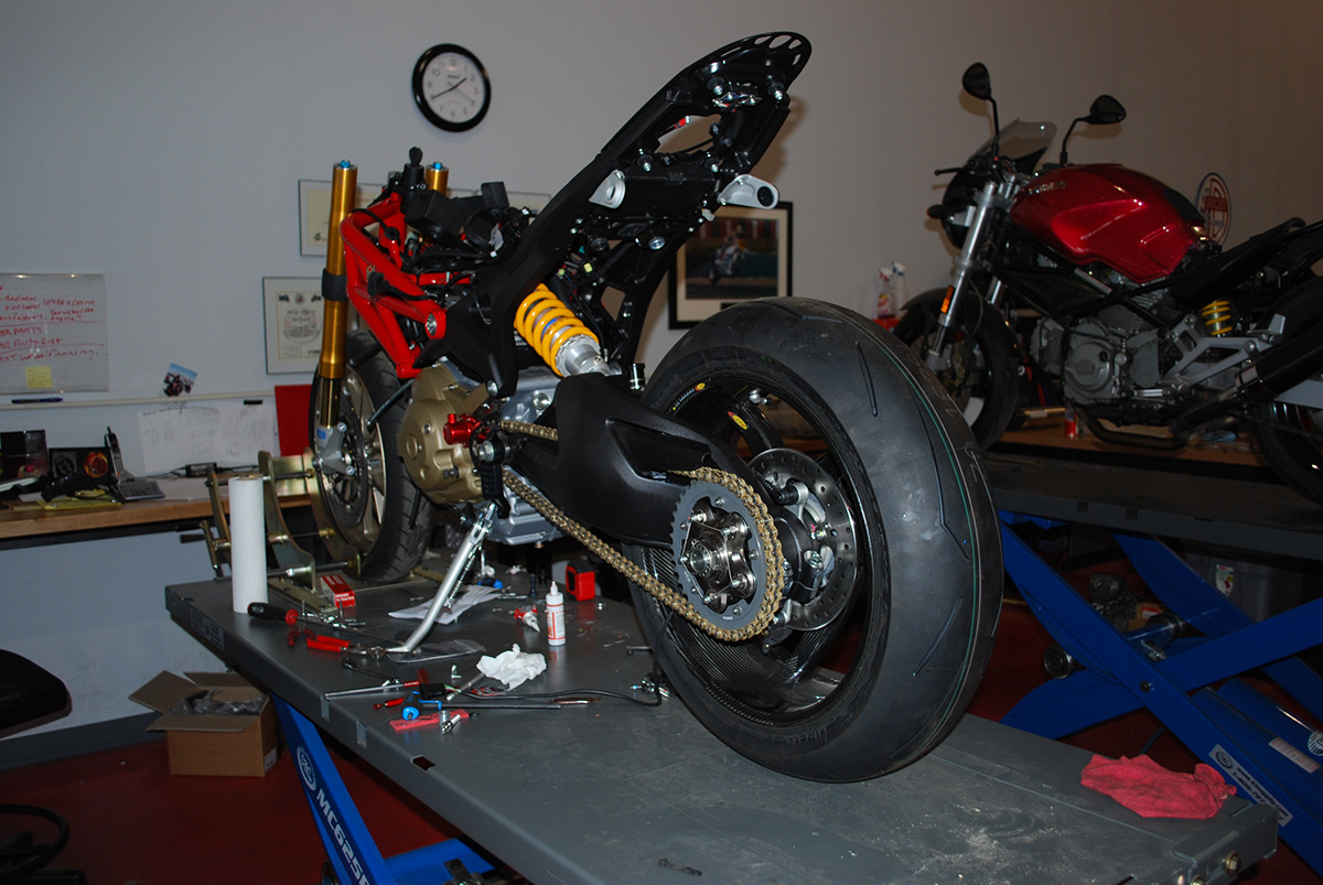 Ducati motorcycle monster superbike Harris Design Phil Harris Ed Hardy tattoo red Bike ride wheels Carbon Fiber Christian Audigier