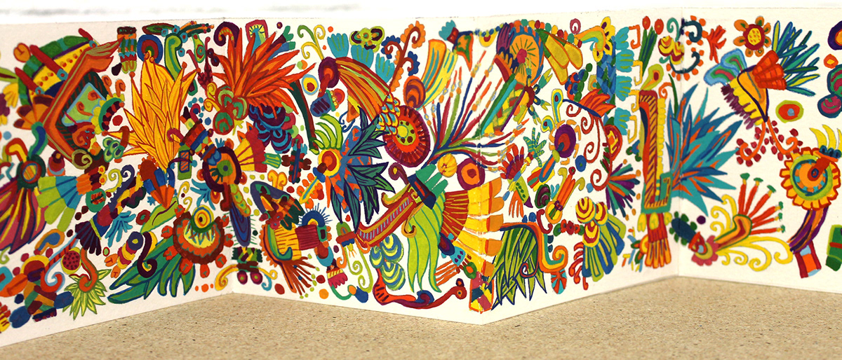 artist book Artist Books book books Mexican Market pattern color
