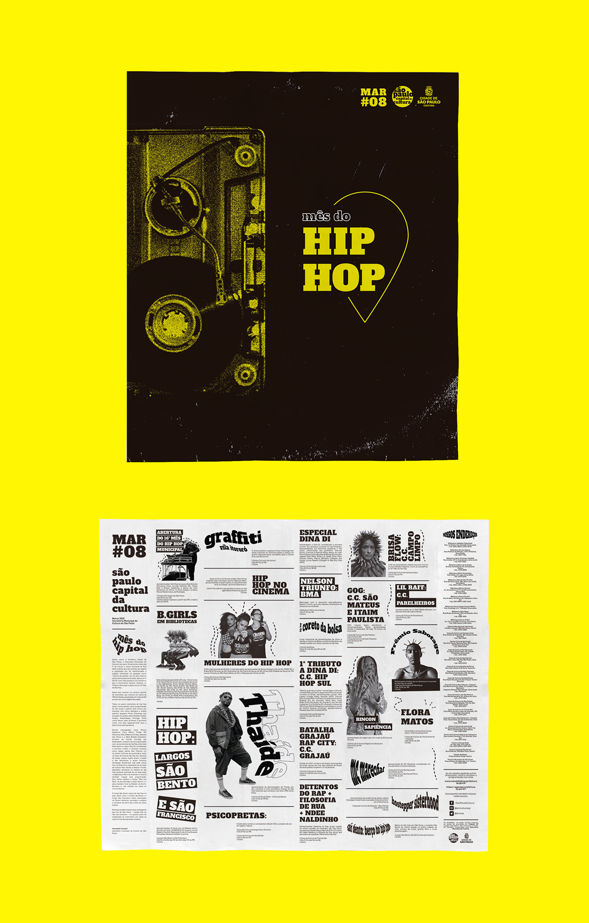 Bibliotecas centro cultural consciencia negra cultura hip hop identidade visual jornal são paulo theatro municipal verão sem censura