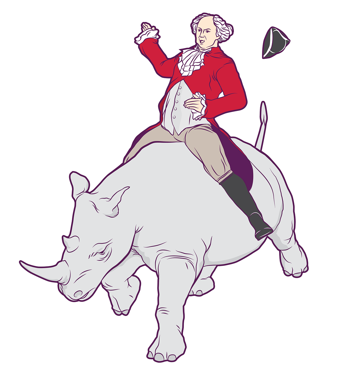 John Adams on a Rhinoceros