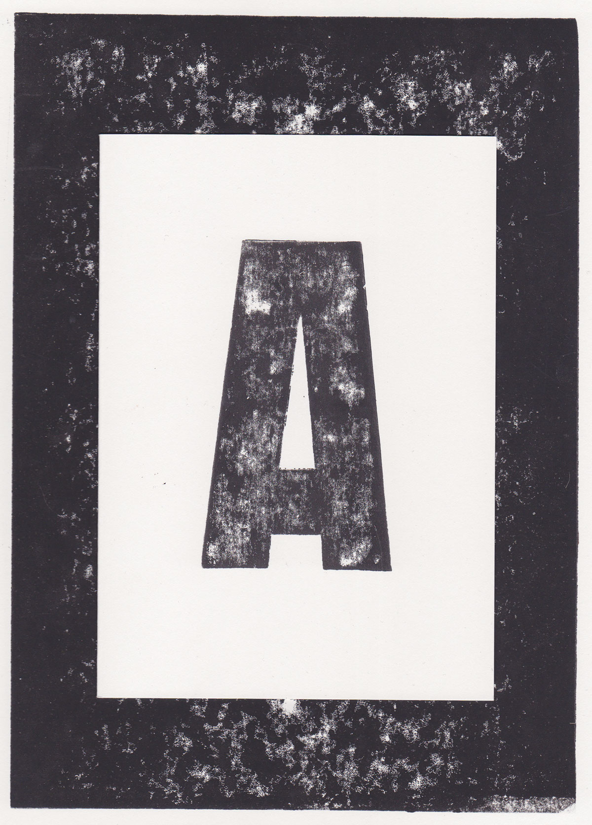 typo letterpress print DIY greeting cards