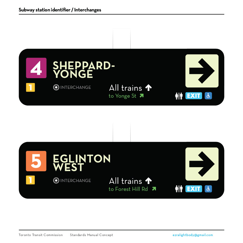wayfinding ttc branding  subway Transit