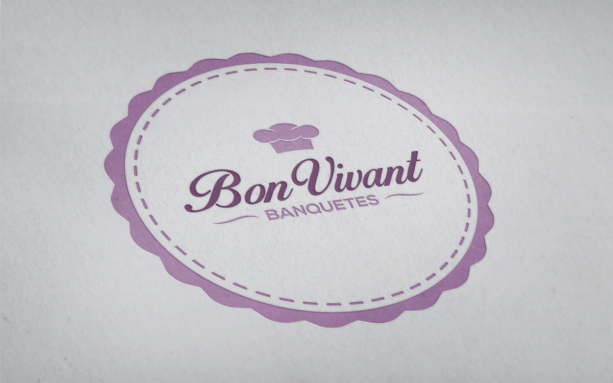 bon vivant Logotipo BANQUETES comida Food  gourmet
