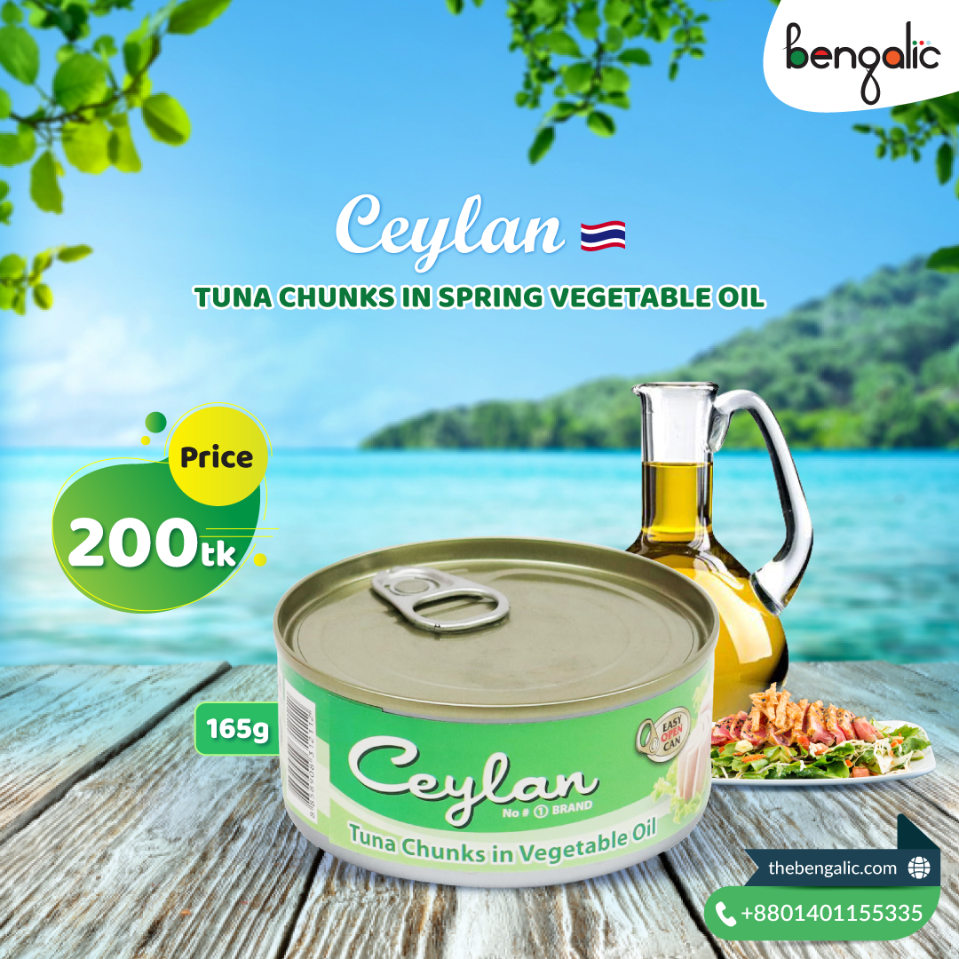 bengalic Ceylan dri fish Olive Oil Social Media Banner Social Media Design sunflower oil tuna fish vegetable oil water