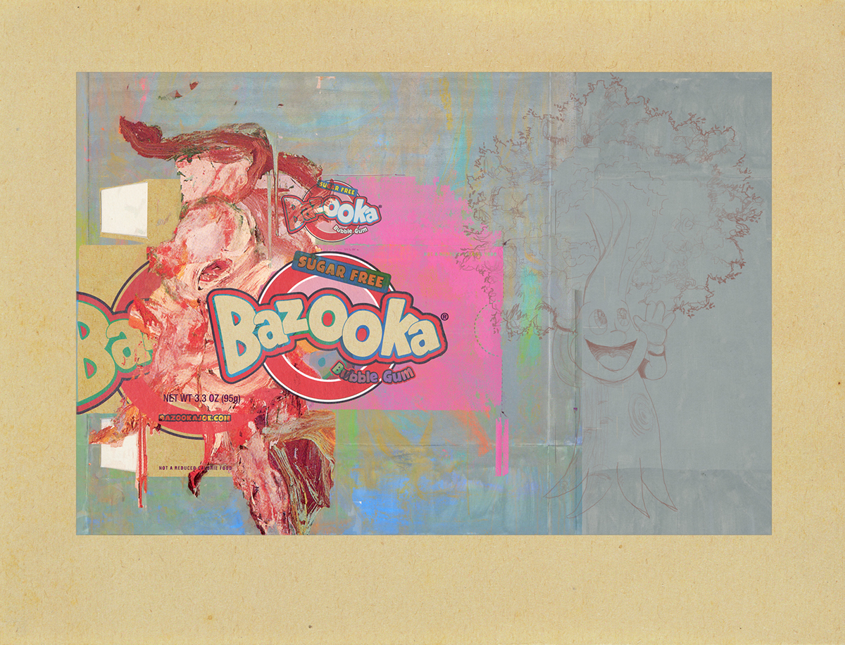 Pop Art contemporary art digital painting modern art Digital Art  artworks fine art collages painting   bazooka