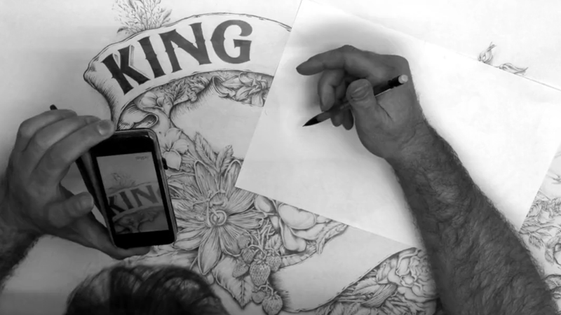 David Smith Kings of Leon album cover artwork lettering design artist inspiration Glass sign ornate mirrors