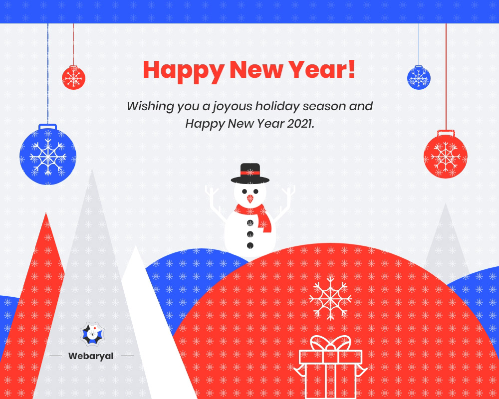 graphic design  happy new year Merry Christmas Season Greetings Webaryal