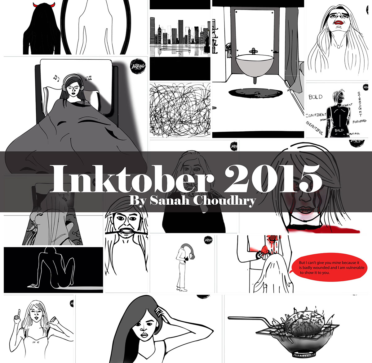 inktober inktober 2015 ink october Jake Parker 31 Days 31 drawings art