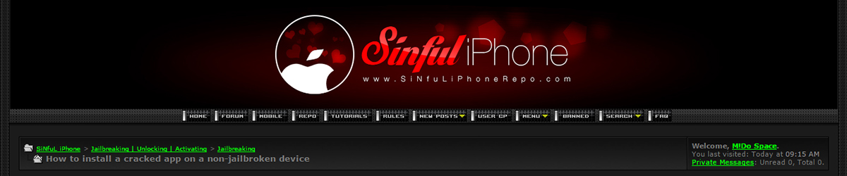 logo concept rebranding sinful iphone