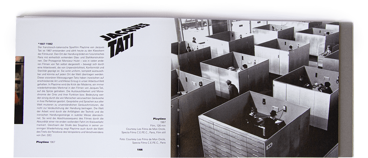 ausstellung cover Exhibition  Jacques Tati katalog logo magazin printdesign