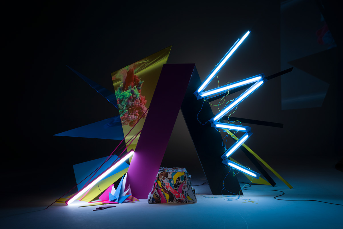adobe Lauro Samblás VISUALARTIST sculpture OFFF Barcelona 2017 colours Adobe Remix logo