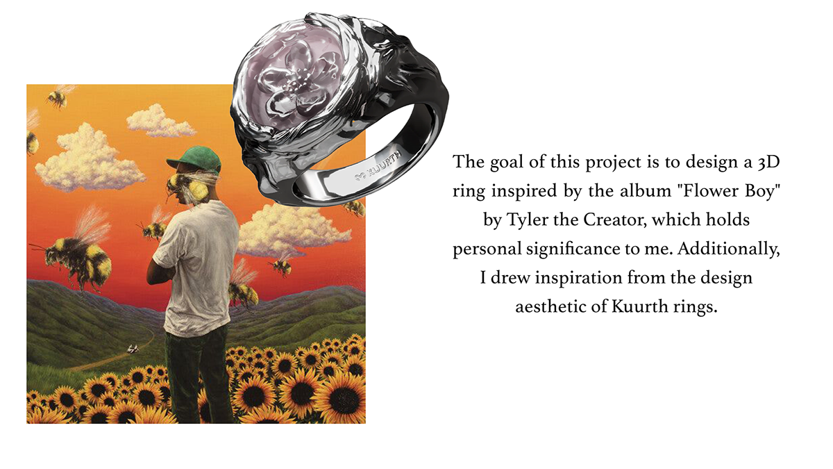 flower boy tyler the creator graphic design  ring rings jewelry design