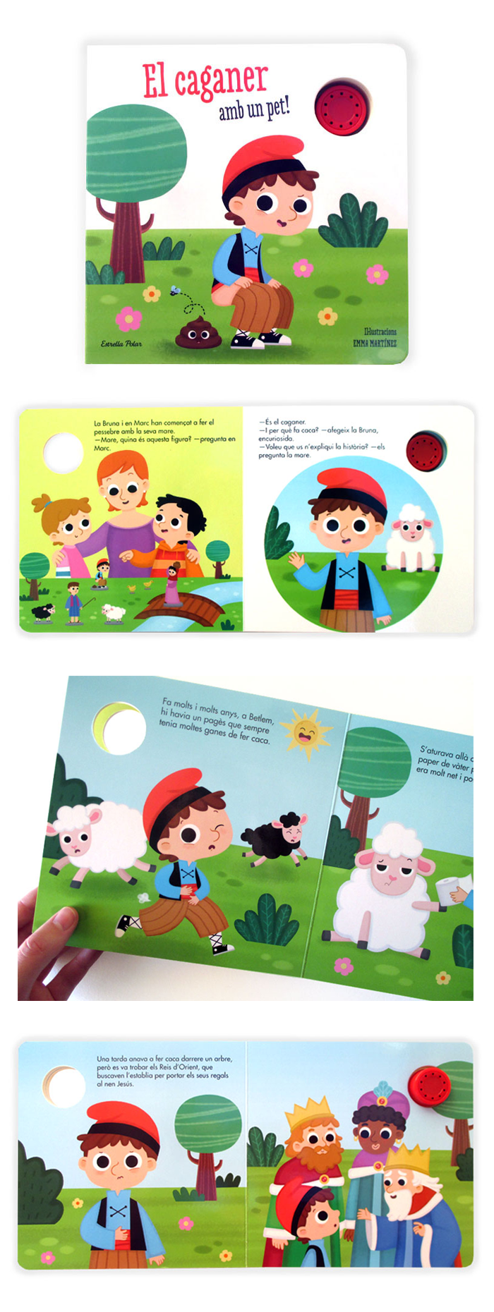 ChildrenIllustration childrenbook soundbook toybook Christmas caganer kids kidlit traditions ilustracioninfantil