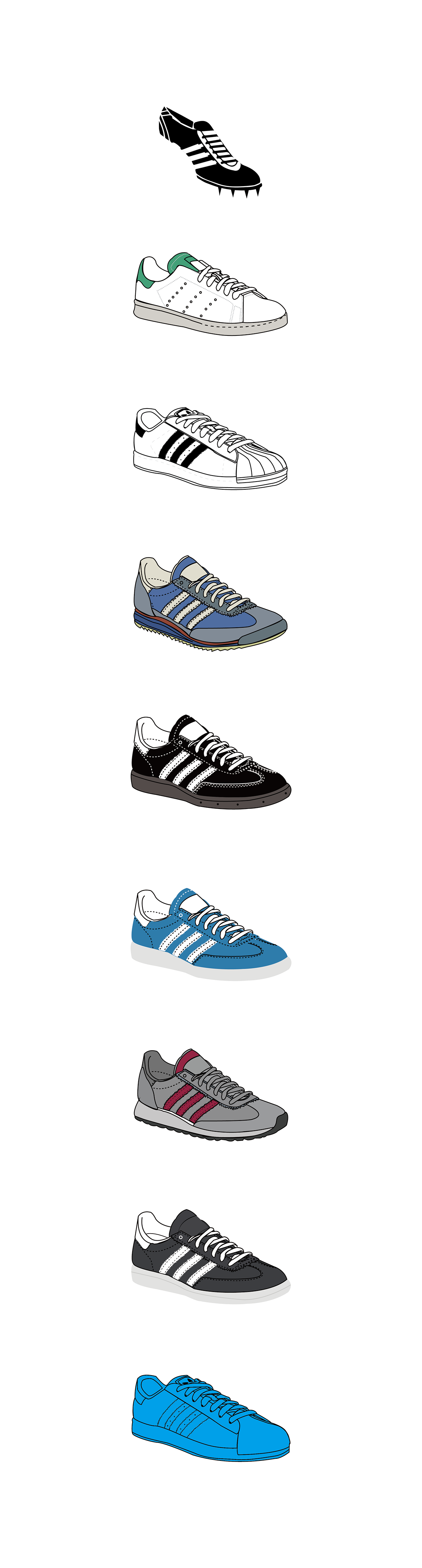 adidas shoe timeline