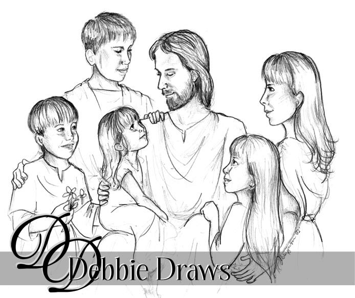 debbie draws debbie sketch pencil portrait