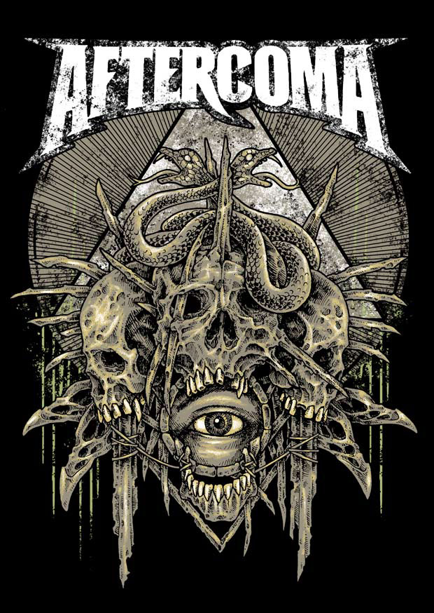 faithless skull head snake eye faith aftercoma metal T Shirt designs enjoyed  
