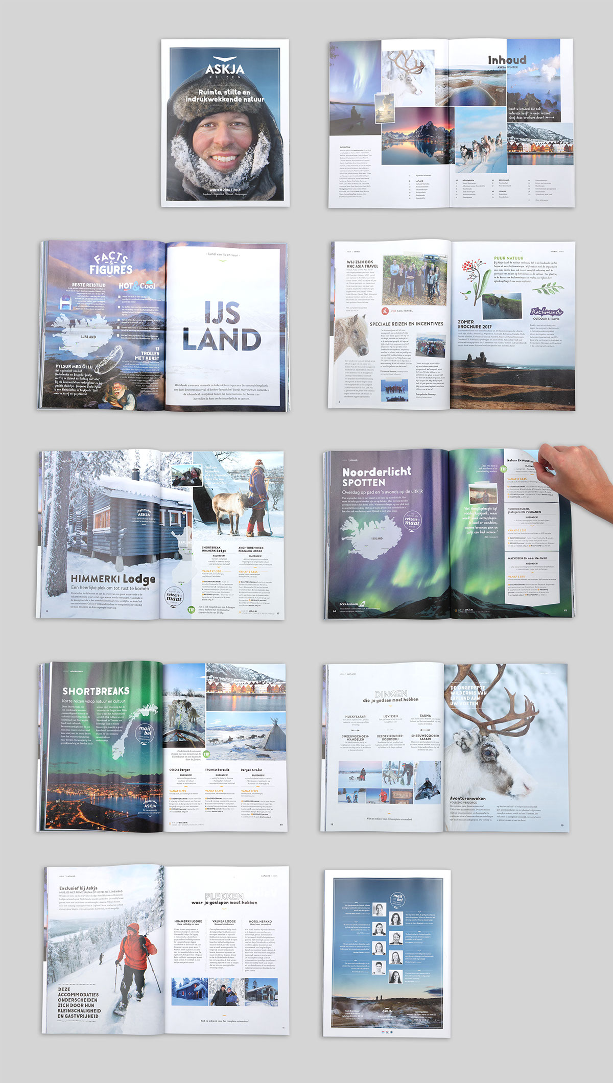 brochure travel agency Reisbureau Catalogue Gids winter Travel