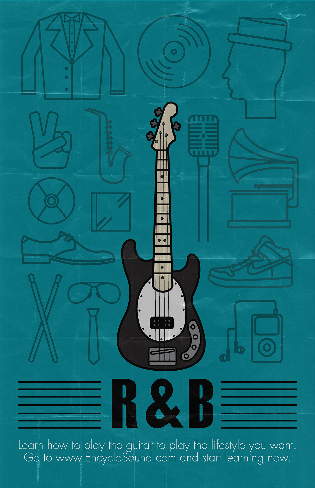 Adobe Portfolio music guitars Icon