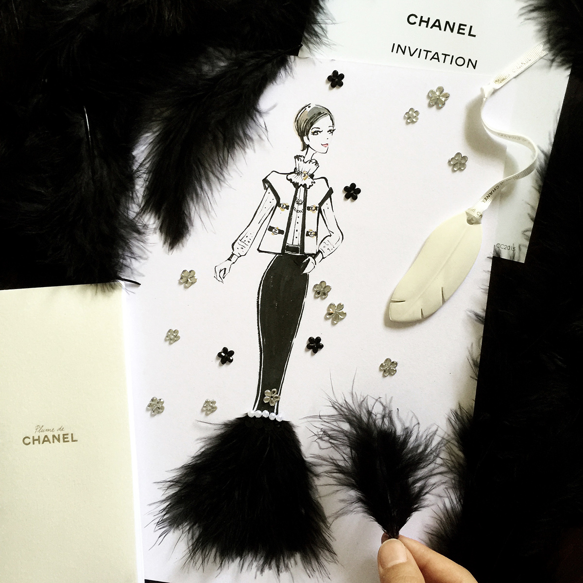 fashion illustration feathers feather feather illustration 3D illustration art & craft craft illustration contemporary illustration chanel Coco Chanel mademoiselle Feather Fashion Plume de CHANEL chanel CocoChanel