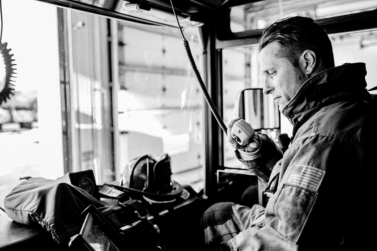 Firefighter Fire Dept rescue Hero editorial sample portfolio personal project Dennis Stevens