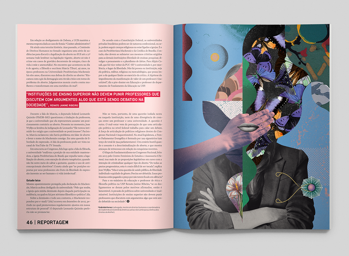 editorial magazine collage revista Ilustração design ilustracion illustrations colagem