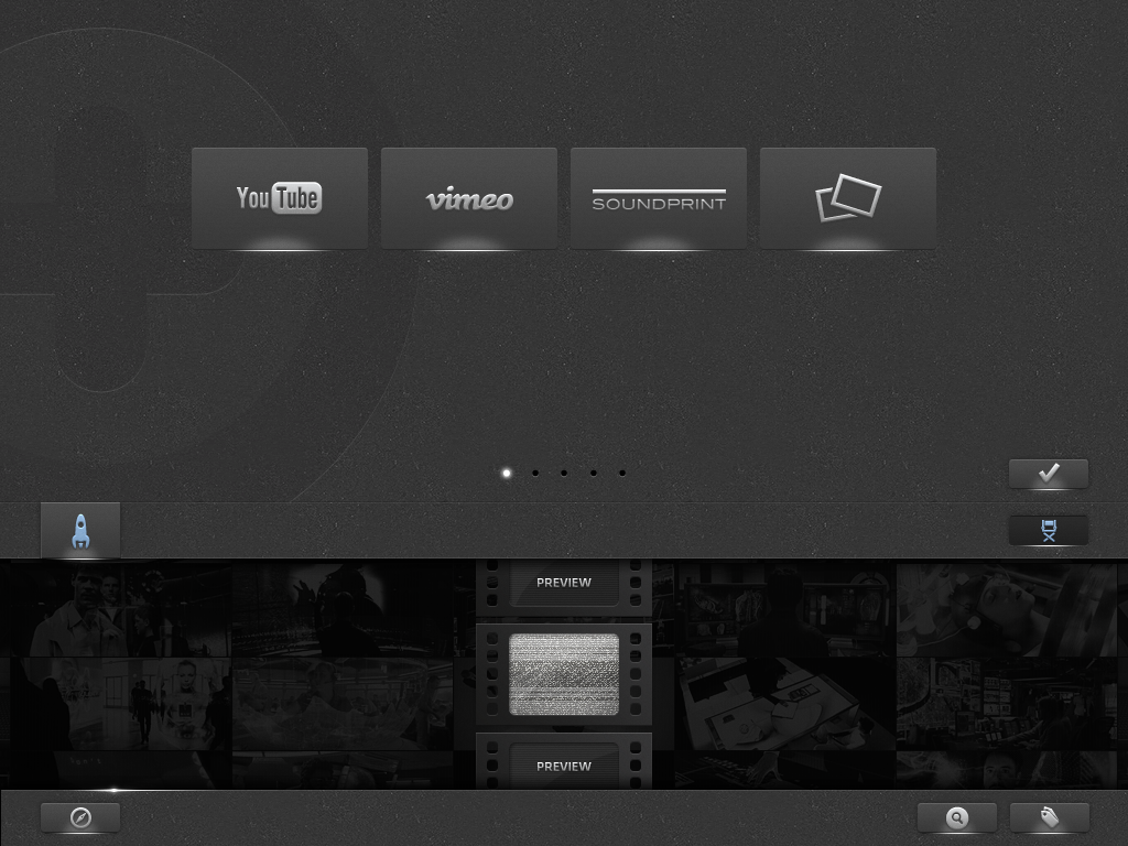 iPad app UI user interface