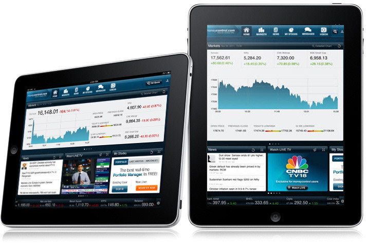 moneycontrol.com iPad app