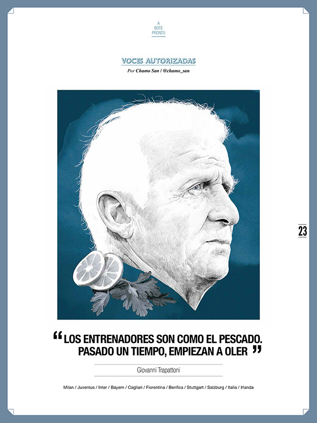 football magazine Futbol cantona mourinho forlan Trapattoni keane klopp Quotes voces autorizadas portrait