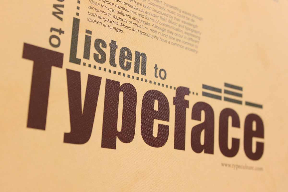 Poster Design Typpgraphy Poster How to listen to type