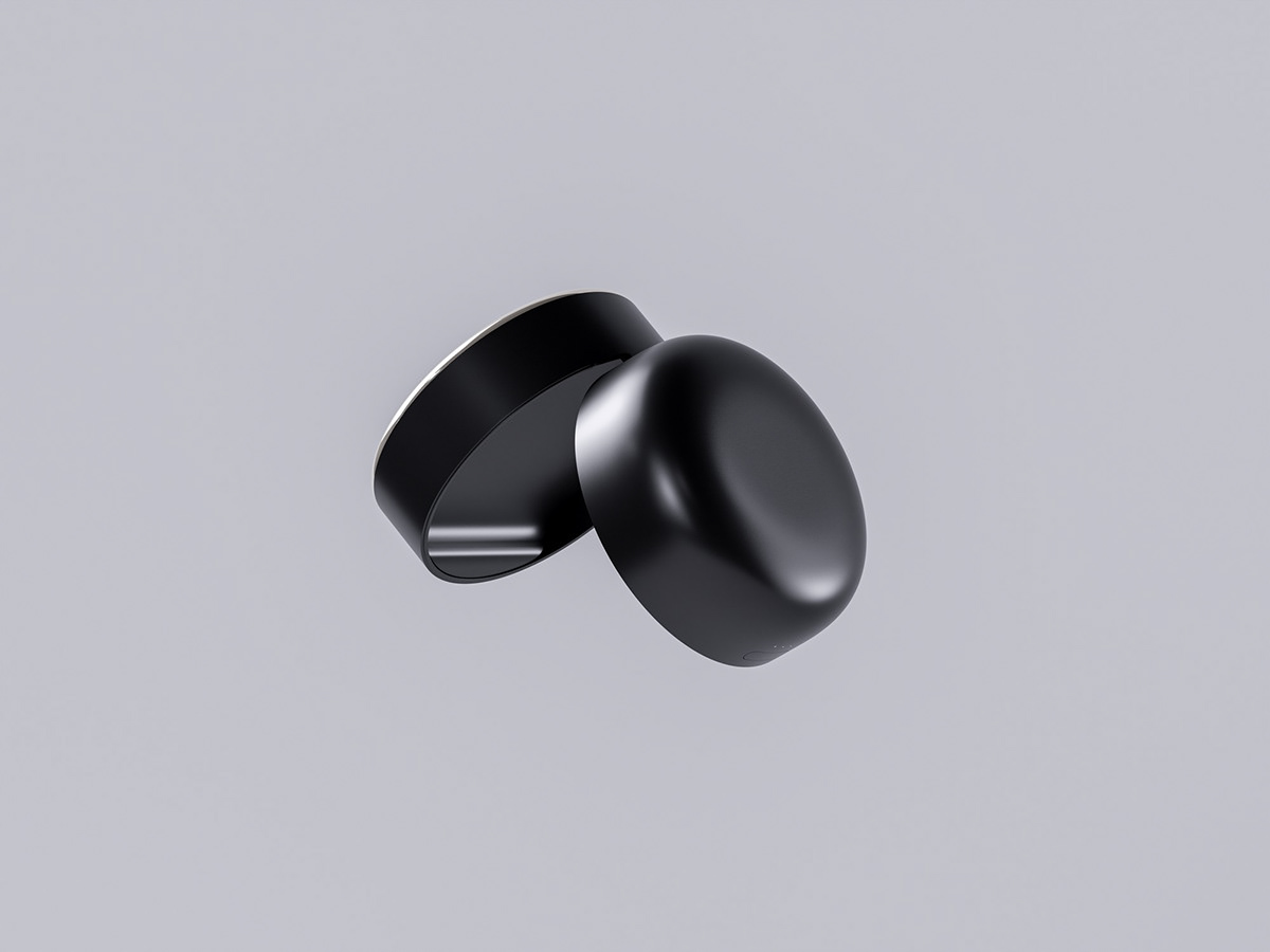 beauty device Earbuds earphone interaction minimal music objet simple speaker