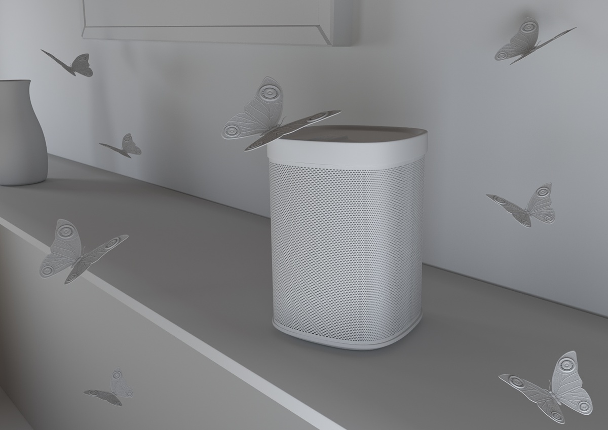 Sonos speaker CGI 3D rendering vray